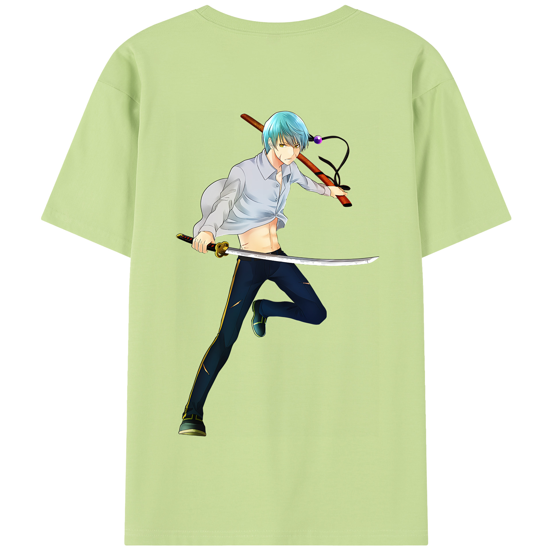 （画像用） 刀剣乱舞 Touken Ranbu 綿100％半袖Tシャツ（背面プリント）